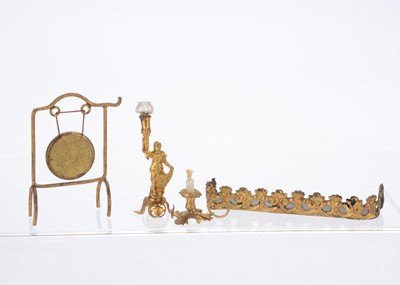 Lot 901 - German gilt-metal dolls’ house chattels