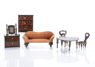 Lot 932 - 19th century German dolls’ house furniture