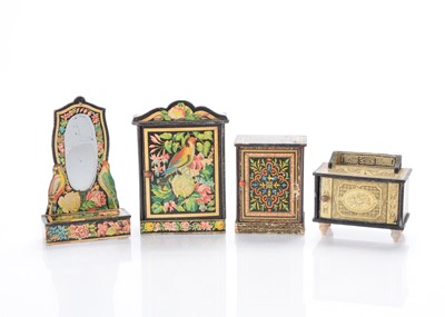 Lot 938 - German chromolithographed dolls’ house furniture