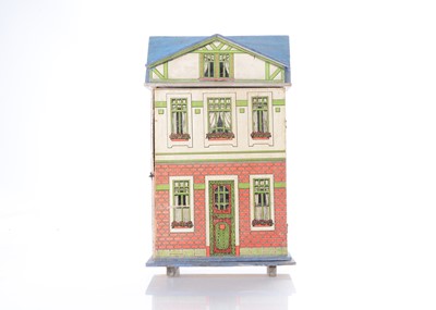Lot 953 - A German blue roof dolls’ house, 1910-20