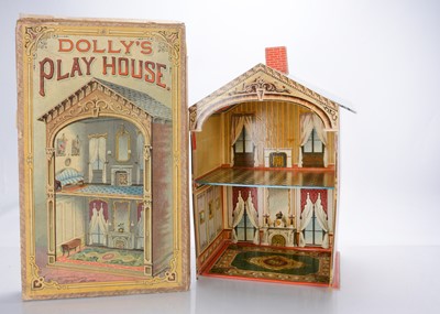 Lot 974 - A rare McLoughlin Bros (USA) folding ‘Dolly’s Play House’ dolls’ house, circa 1893