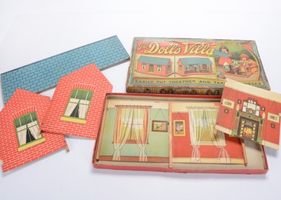 Lot 976 - A 1920s folding ‘The Doll’s Villa’ dolls’ house
