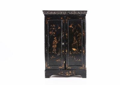 Lot 979 - A Westacre card chinoiserie dolls’ house wardrobe