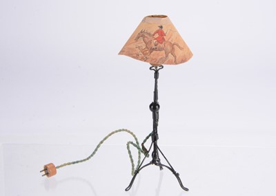 Lot 981 - A Westacre wire and bead dolls’ house standard lamp