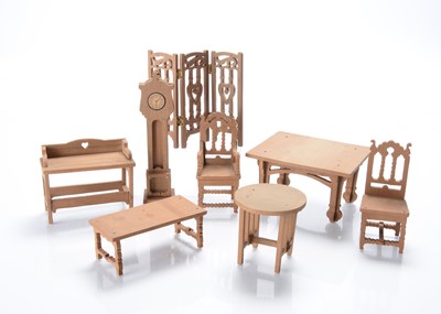 Lot 998 - Hobbies or similar dolls’ house furniture