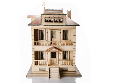 Lot 1049 - The Danish House, a Christian Hacker wooden dolls’ house