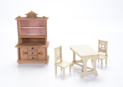Lot 1060 - A German dolls’ house kitchen dresser