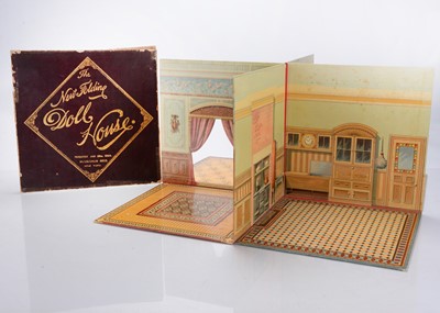 Lot 1083 - A late 19th century McLoughlin Bros ‘The New Folding Doll House