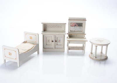 Lot 1087 - Gottschalk dolls’ house wooden furniture