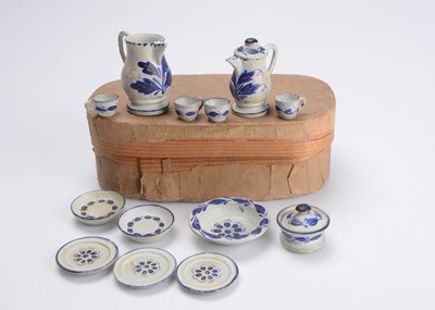 Lot 1102 - An 19th century German turned and painted wooden part set