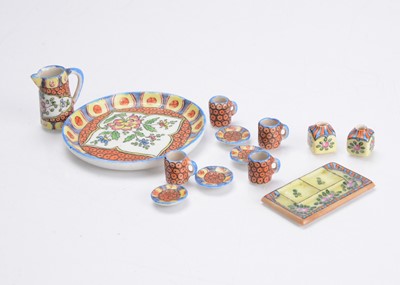 Lot 1105 - Desvres porcelain dolls’ house items