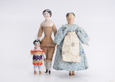 Lot 1118 - Two dolls’ house dolls
