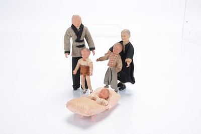 Lot 1130 - Five Caco dolls’ house dolls