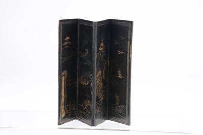 Lot 1133 - A Westacre card Chinoiserie dolls’ house screen