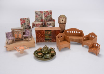 Lot 1162 - Paper and card dolls’ house furniture