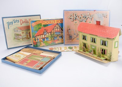 Lot 1170 - Various card dolls’ houses