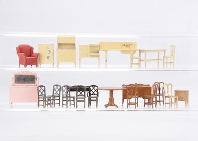 Lot 1204 - Tootsie Toys dolls’ house diecast furniture