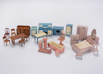 Lot 1205 - Dinky Dolly Varden dolls’ house diecast furniture