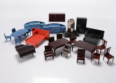 Lot 1209 - Bex bakelite dolls’ house Art Deco furniture
