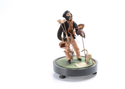 Lot 1217 - A 19th century Rag Figure of Reuben Stanley of the New Forest gypsy travelling salesman