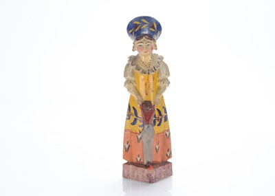 Lot 1225 - A late 19th century Sergiev Posad  trihedrial doll with child