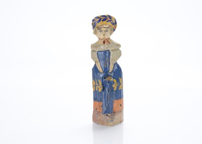 Lot 1226 - A late 19th century Sergiev Posad  trihedrial doll with child