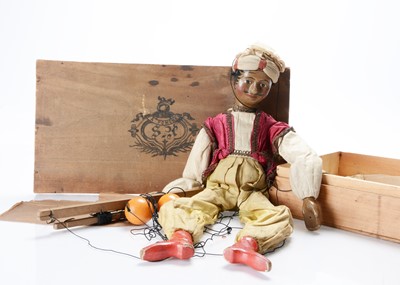 Lot 1245 - An 19th century puppet ‘Willie’s Indian Juggler doll’