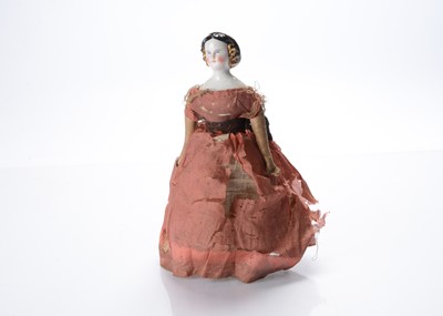 Lot 1246 - A mid 19th century Autoperipatetikos clockwork doll