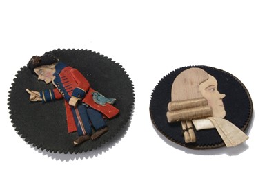 Lot 1250 - Two 19th century needlecraft penwipes