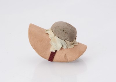 Lot 1259 - An 19th century silk bonnet pin-cushion