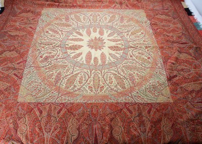 Lot 1271 - A 19th century paisley wool shawl