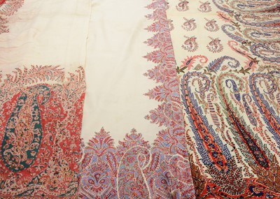 Lot 1273 - Three printed paisley shawls