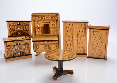 Lot 1284 - Bedermeir dolls’ furniture set
