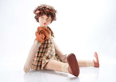 Lot 1317 - A large Deans Rag Book Co Playmate series girl doll