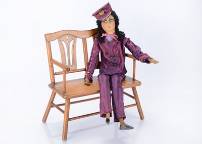 Lot 1320 - A French boudoir doll, 1930s