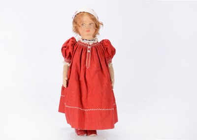 Lot 1322 - A 1930s Lenci pressed felt doll