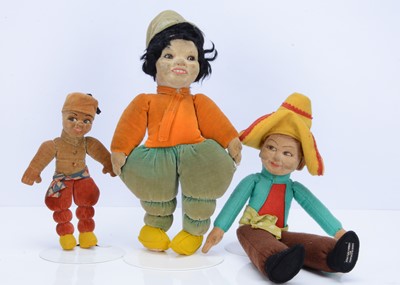 Lot 1328 - Three Norah Wellings dolls from around the world