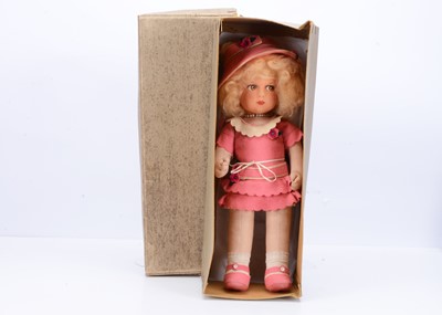 Lot 1332 - A rare Dean’s Rag Book Co ‘Rose’A1 Posy Doll in original box, circa 1927