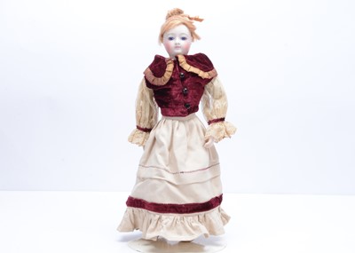 Lot 1351 - A French bisque shoulder-head fashion doll