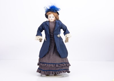 Lot 1352 - A rare Blampoix Senior pressed bisque shoulder-head fashionable doll