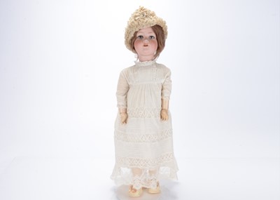 Lot 1362 - A 1920s ‘Nunsuch’ Nunn & Smeed Bisque British walking doll