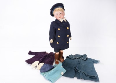 Lot 1367 - Robin, an SFBJ 227 character boy doll with additional clothing and provenance