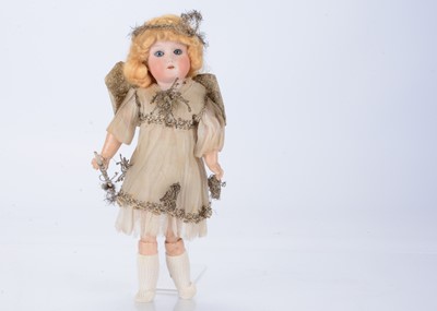 Lot 1384 - A Welsch & Co 200 bisque headed Christmas Fairy doll