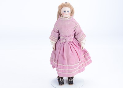 Lot 1395 - A Simon & Halbig bisque swivel-head doll