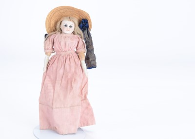 Lot 1399 - A German bisque shoulder-head doll