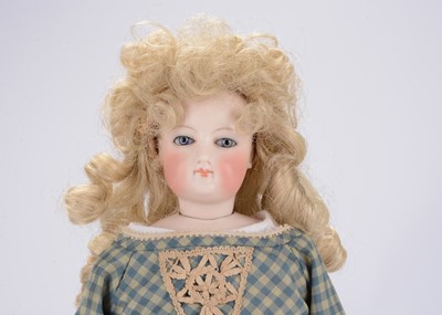 Lot 1422 - A French bisque swivel head fashion doll