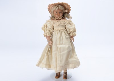 Lot 1445 - A Pierrotti for Hamleys poured wax doll
