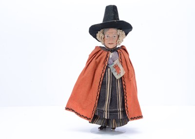 Lot 1447 - A late 19th century German composition Welsh doll