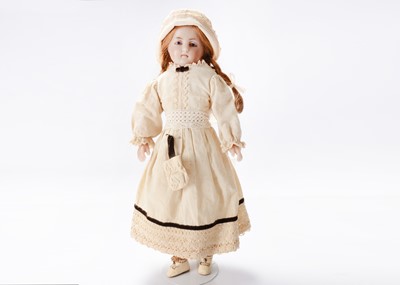 Lot 1449 - An English poured-wax child doll