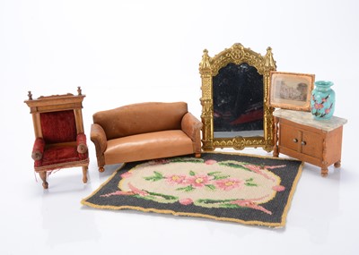 Lot 1464 - Late 19th and early 20th century dolls’ house furniture
